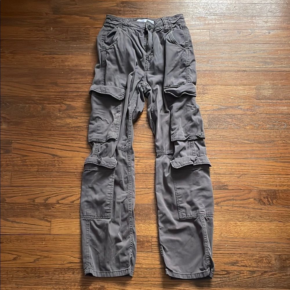 Bershka Gray Cargo Pants